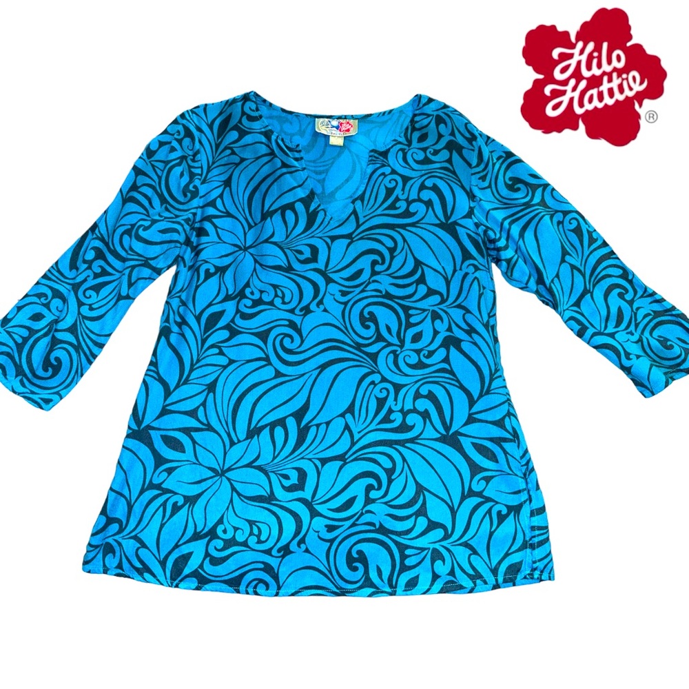 Vintage Hilo Hattie silk tunic - Small